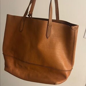 Madewell Classic Brown Leather Tote